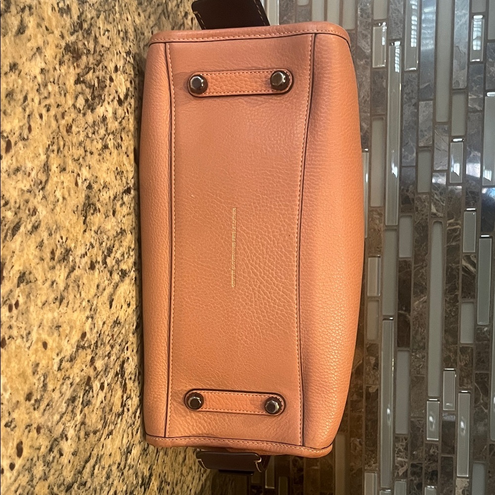 Coach Rogue Coral Leather Satchel - Picture 3 of 5
